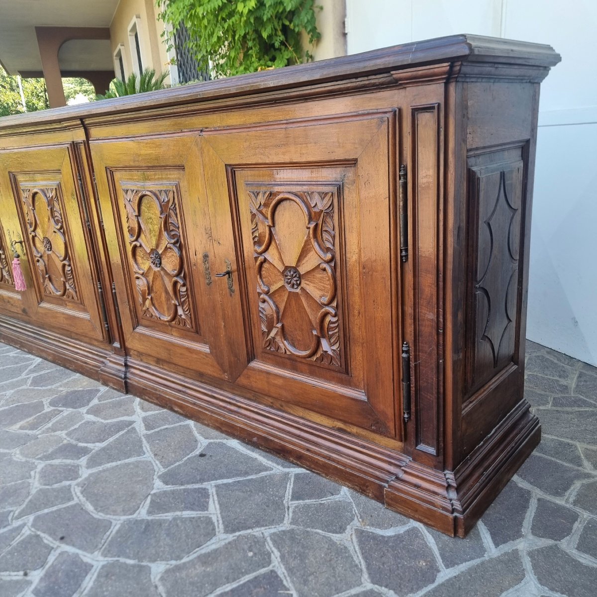 Credenza in noce del 700 da villa torinese-photo-3