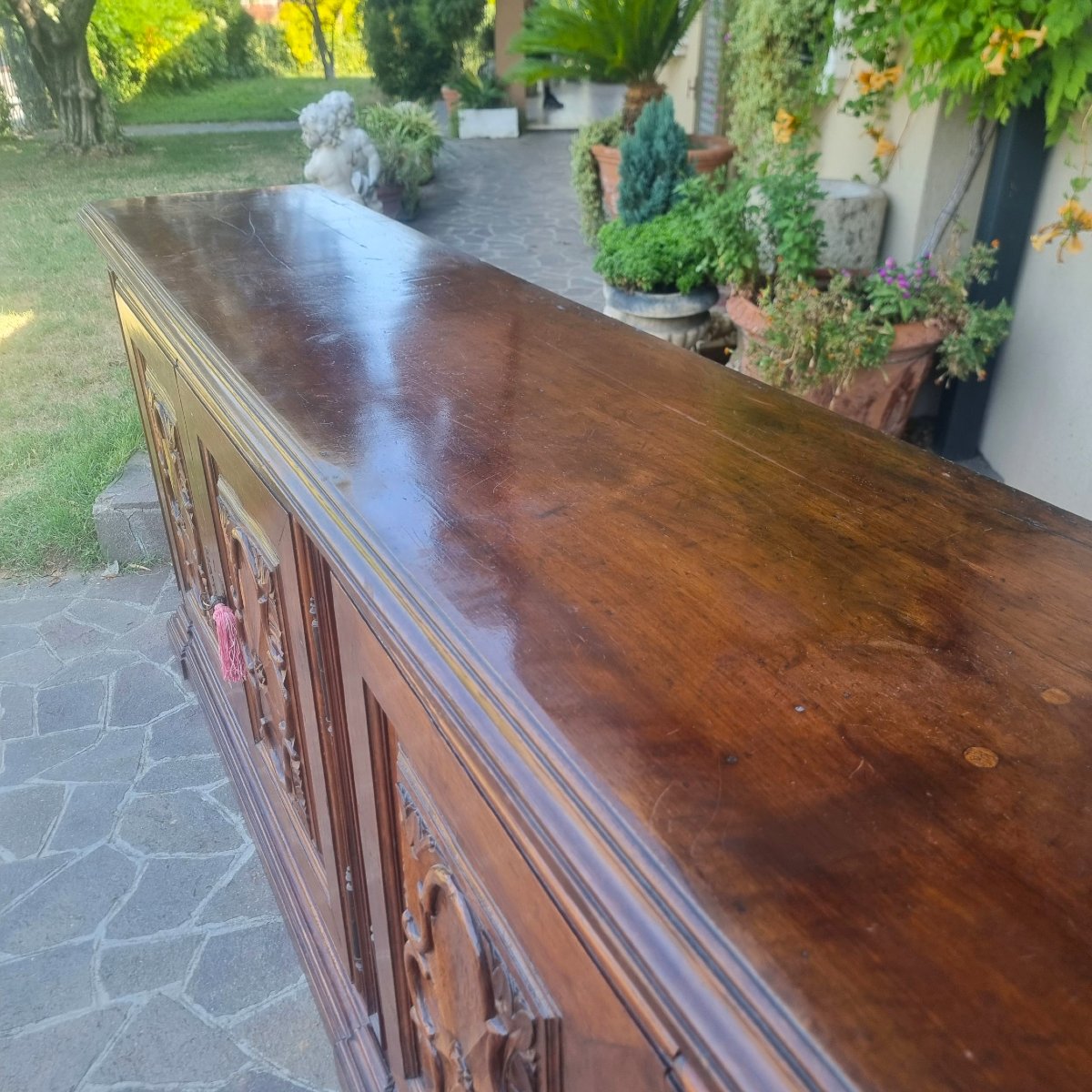 Credenza in noce del 700 da villa torinese-photo-1