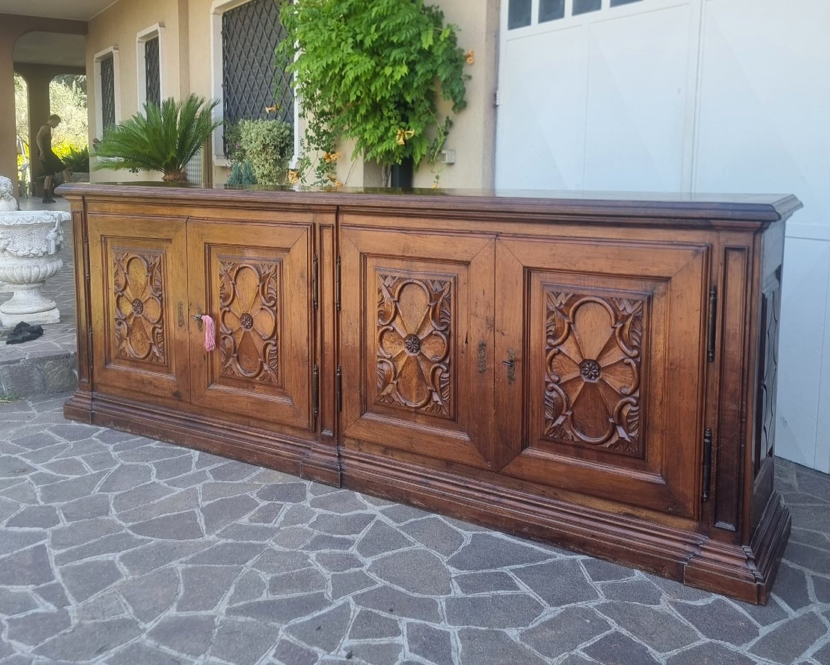 Credenza in noce del 700 da villa torinese-photo-3