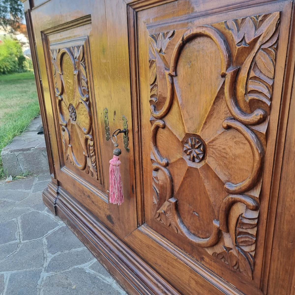 Credenza in noce del 700 da villa torinese-photo-5