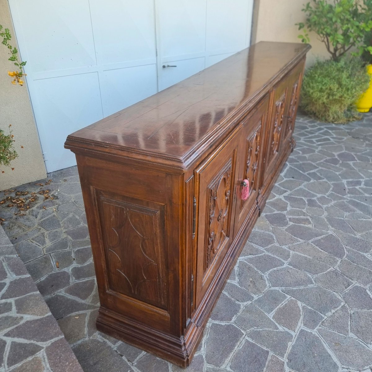 Credenza in noce del 700 da villa torinese-photo-7