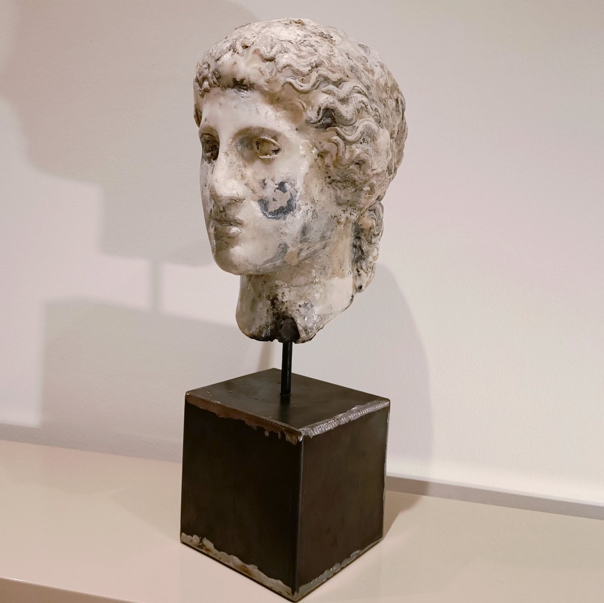 Scultura  1920 in cera – Testa di Giunone da accademia scultura parigina-photo-1