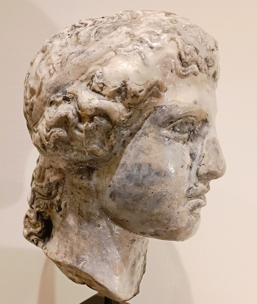 Scultura  1920 in cera – Testa di Giunone da accademia scultura parigina-photo-4