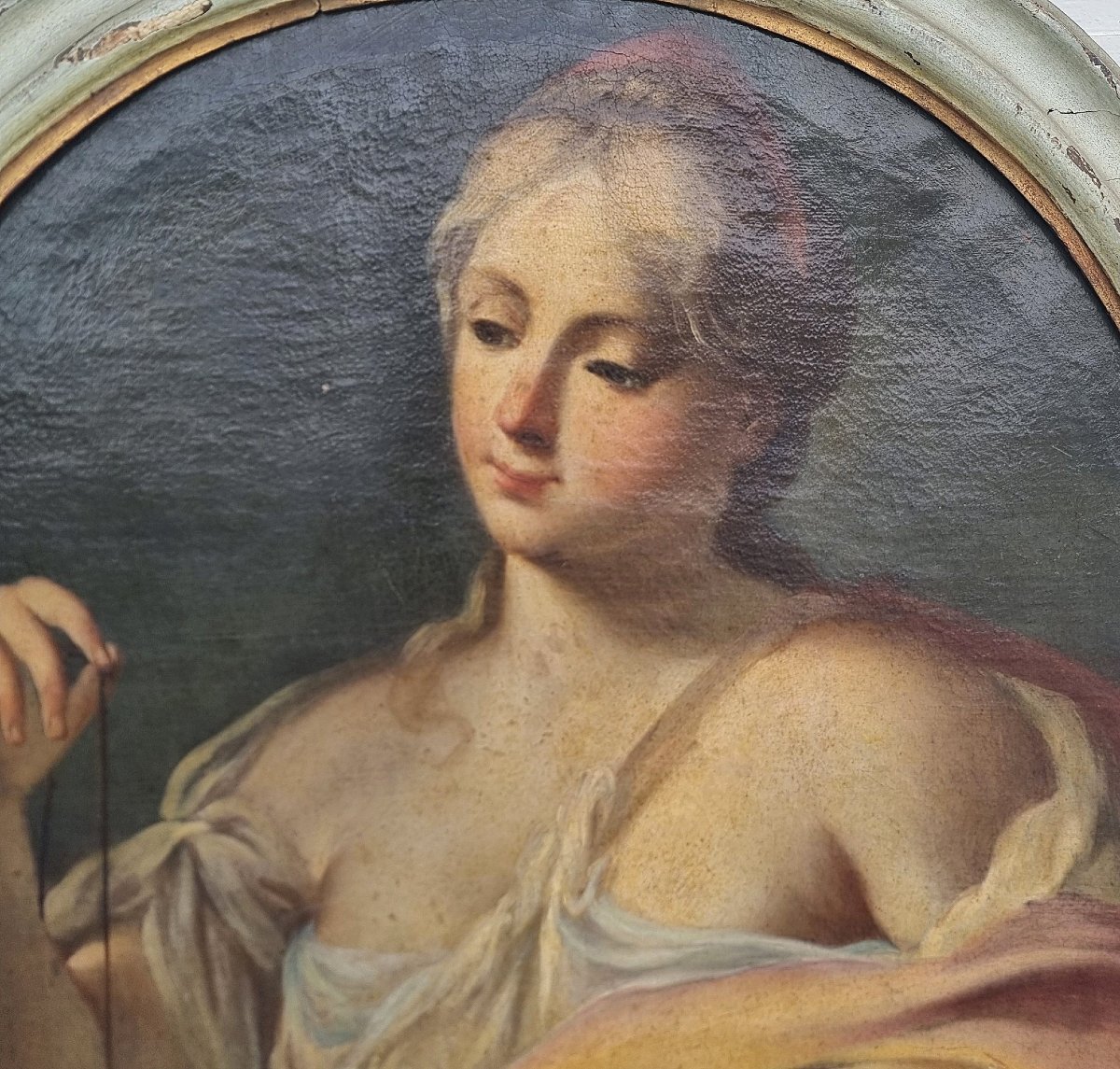 4 dipinti su tela Allegoria Arti e Mestieri Lorenzo Pasinelli 1629-1700-photo-1