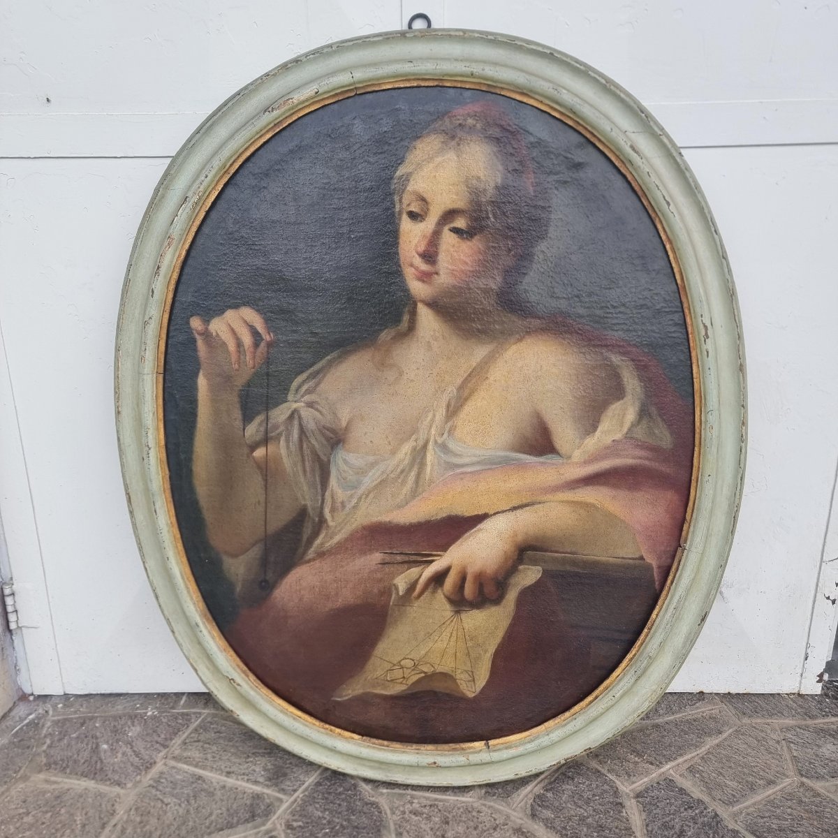 4 dipinti su tela Allegoria Arti e Mestieri Lorenzo Pasinelli 1629-1700-photo-3