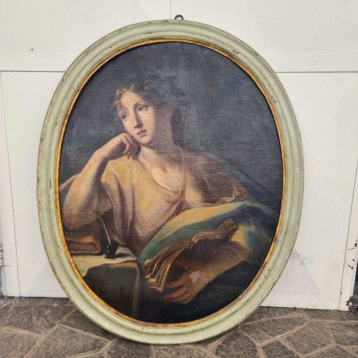 4 dipinti su tela Allegoria Arti e Mestieri Lorenzo Pasinelli 1629-1700-photo-4
