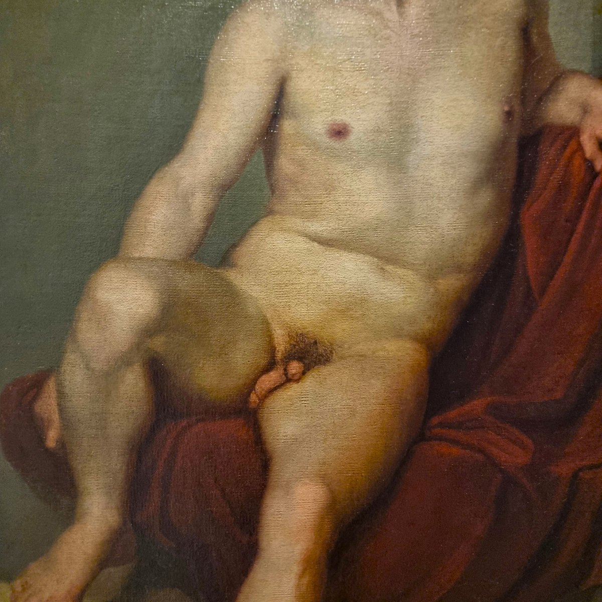 Olio su tela nudo di uomo 800 Luigi Sabatelli  1772-1850-photo-2