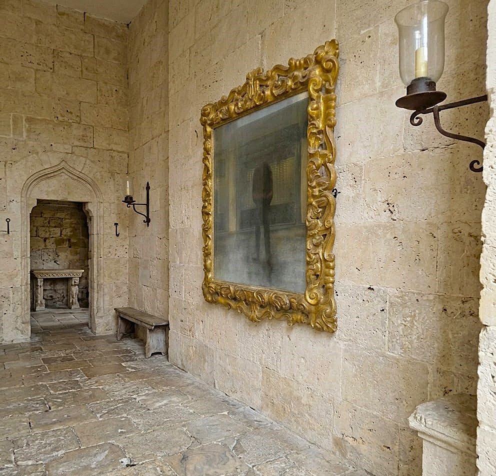 Specchiera lignea del 600 in oro foglia da palazzo nobile Roma-photo-3