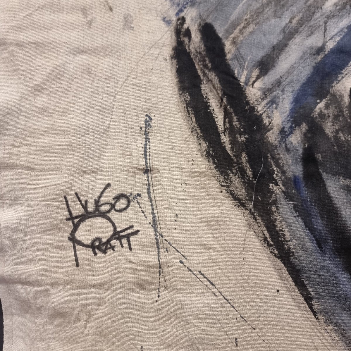 Corto Maltese tela del XX Secolo pittura acrilico Vintage-photo-2