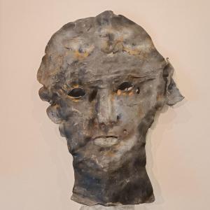 Scultura grottesca del 900 in metallo