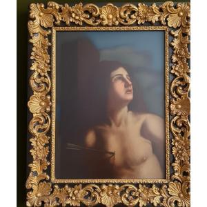 Olio su tela del 1600 – San Sebastiano, attribuito a Cesare Gennari (1637–1688)