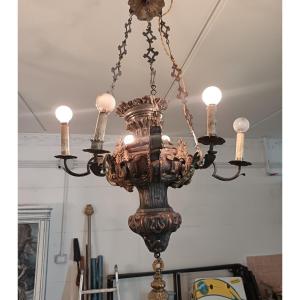 Lampadario Lucerna a sei luci del ’700 – Roma