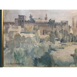 Jean-désiré Bascoulès: Landscape Of A Fortified Village In The Maghreb