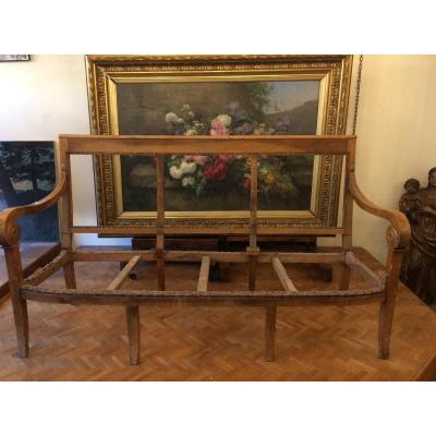 Three-seater Sofa, Restoration Period, To Reupholster.