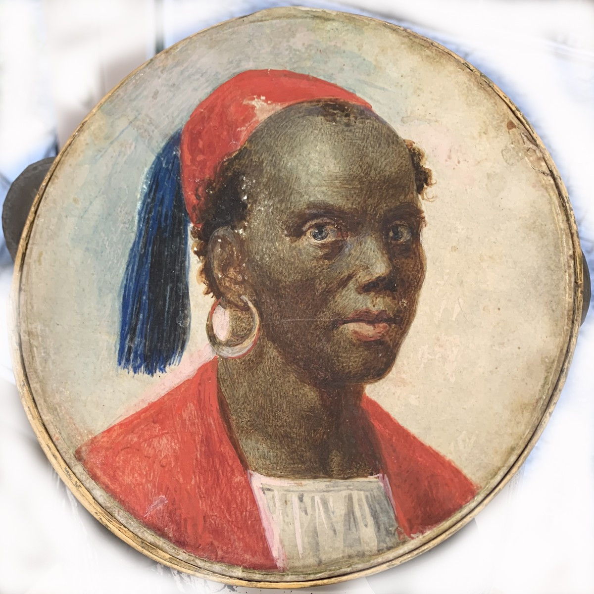 ALCIDE ALLEVI - Ritratto di uomo con il fez