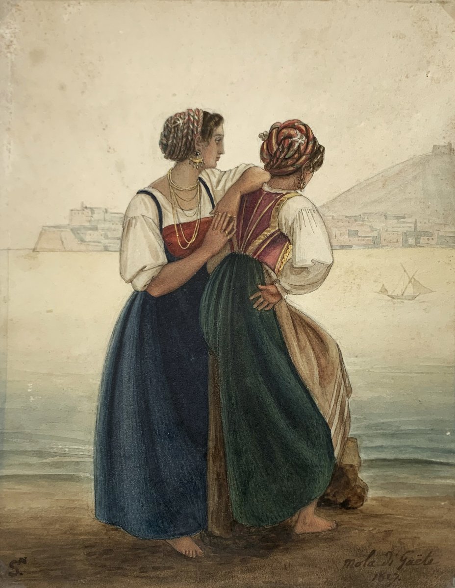 Donne sul molo di Gaeta