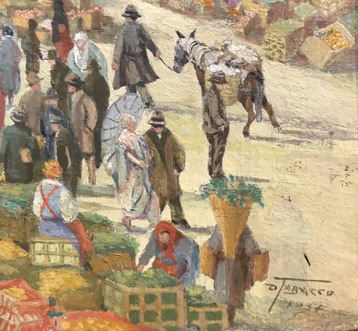 DEMETRIO TABACCO - Mercato in Piazza della Funicolare, Biella  1934-photo-3