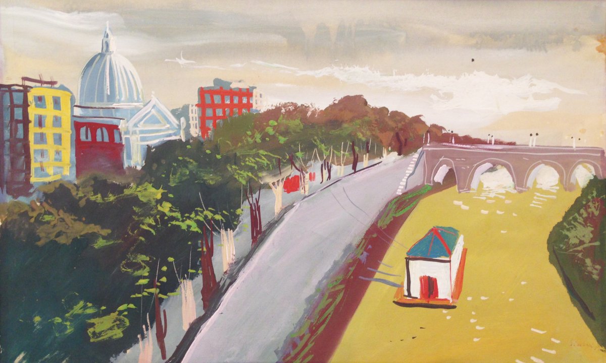 NICOLA SIMBARI - Roma, Ponte Cavour  1951