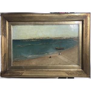 LUIGI BIANCHI - Spiaggia con barca 1948