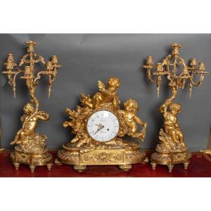 Bronze Trim Signed Deniere XIX Eme