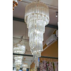 Large Murano Glass Waterfall Chandelier 