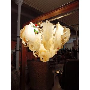 Mazzega Chandelier From Murano 1970