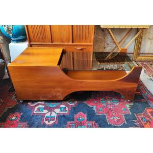 Rosewood Bar Coffee Table Italy 1960