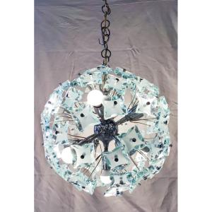 Sputnik Cut Glass Chandelier - Fontana Arte 1960