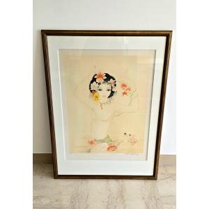 Original Lithograph By Mara Tran Long, Signed And Numbered