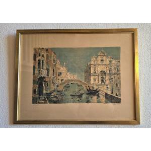 Color Lithograph - Venice - Roland Oudot (1897-1981)