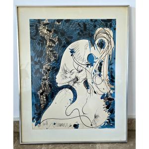 Raymond Moretti (1931-2005) - Lithograph Signed And Numbered In Pencil - Dedicated 