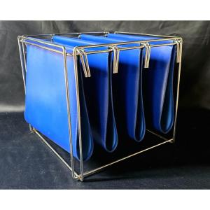 Max Sauze (born 1933) Magazine Rack From The "isosceles" Series, France 1970