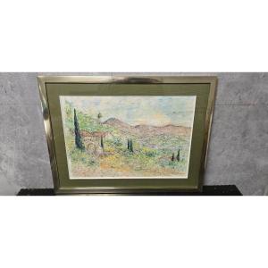 Watercolor On Paper By Jean Vollet (1935 - 2015)