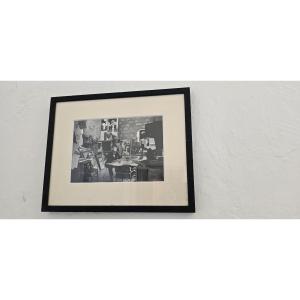 Gisèle Freund (1908 - 2000) Photograph - Le Corbusier In His Studio 1961
