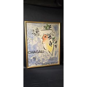 Marc Chagall (1887 - 1985) - Original Exhibition Poster, Galerie Maeght, Paris - 1964
