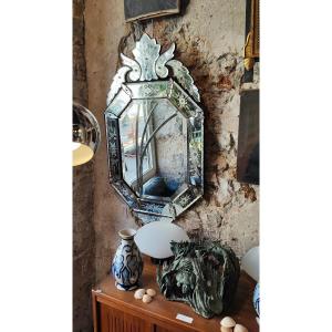 Venetian Murano Glass Mirror - 19th Century