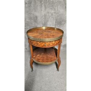 A Marquetry-decorated Pedestal Table 