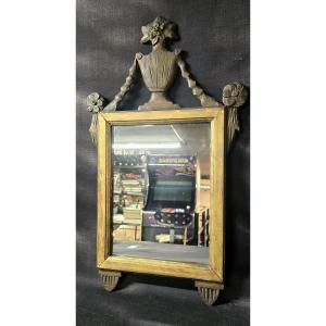 Carved Wooden Mirror, Louis XVI Style – Late 18th Century