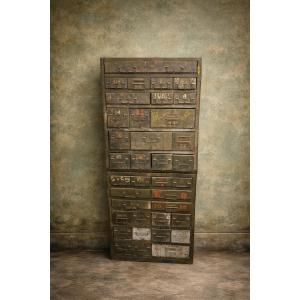 Military Workbench - Two Metal Military Mechanic's Workbenches