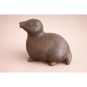 Bronze Okimono Depicting A Sea Lion, Japan, Taishō–early Shōwa Period