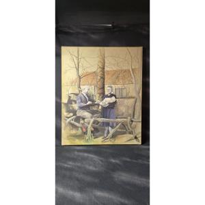 Oil On Canvas Monogrammed Sb, Dated 1974/75