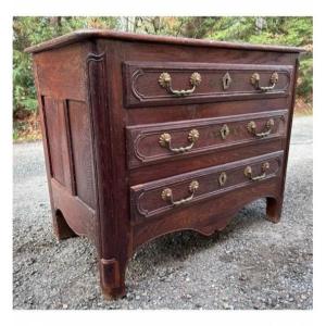 Commode Louis XIV XV XVIIIth Century Furniture From Ancient Château Curved Crossbow