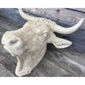 Terracotta Cow Head Beef Butcher Shop Old 19th Century Kitchen