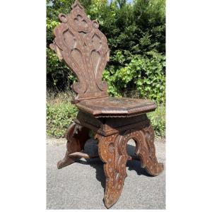 Syrian Chair Old Persian Furniture 19th Century Syria Islamic Art Armchair