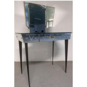 Dressing Table Venice Murano Glass Mirror Art Deco Design Vintage Bedroom