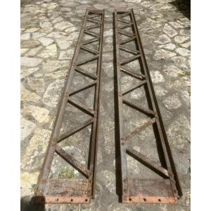 2 Iron Beams 3m Eiffel Style Riveted Ipn Beam Industrial Factory Furniture