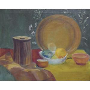 Henri Ottmann (1877-1927) Still Life, Oil On Canvas Signed  