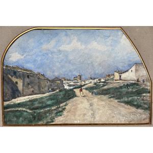 Siebe Johannes Ten Cate (1858-1908) View Of Toledo, 1896, Signed Watercolor