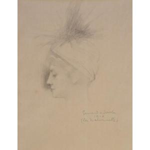 Lucien Victor Guirand De Scevola (1871-1950), Les Marionnettes 1910, Drawing Signed Ans Dated