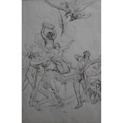 Alexis Mossa (1844-1926) The Martyrdom Of Saint Stephen